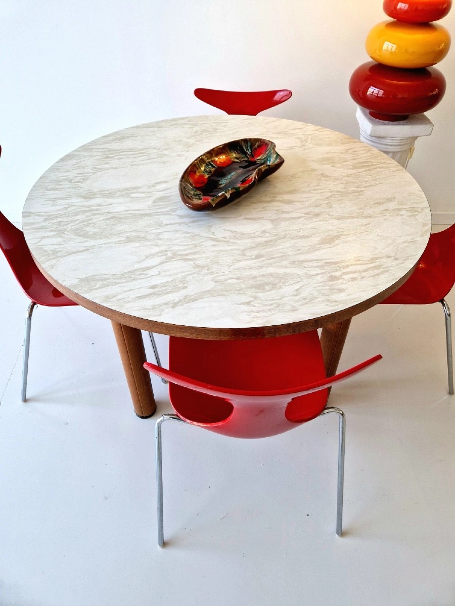 Italian Brutalist Dining Table From The 1970s-photo-2