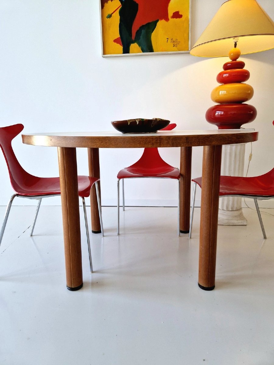 Italian Brutalist Dining Table From The 1970s-photo-2