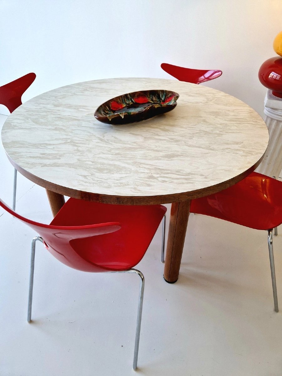 Italian Brutalist Dining Table From The 1970s-photo-3