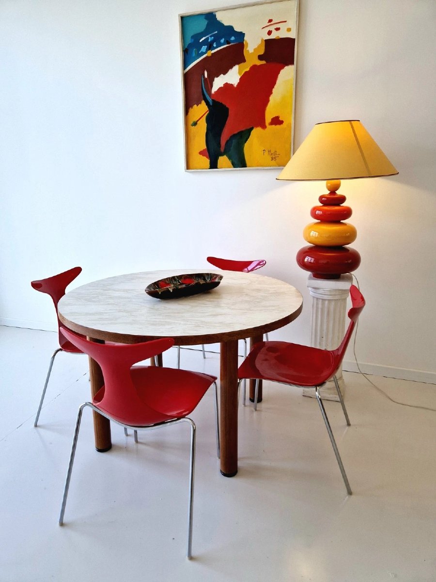 Italian Brutalist Dining Table From The 1970s-photo-5