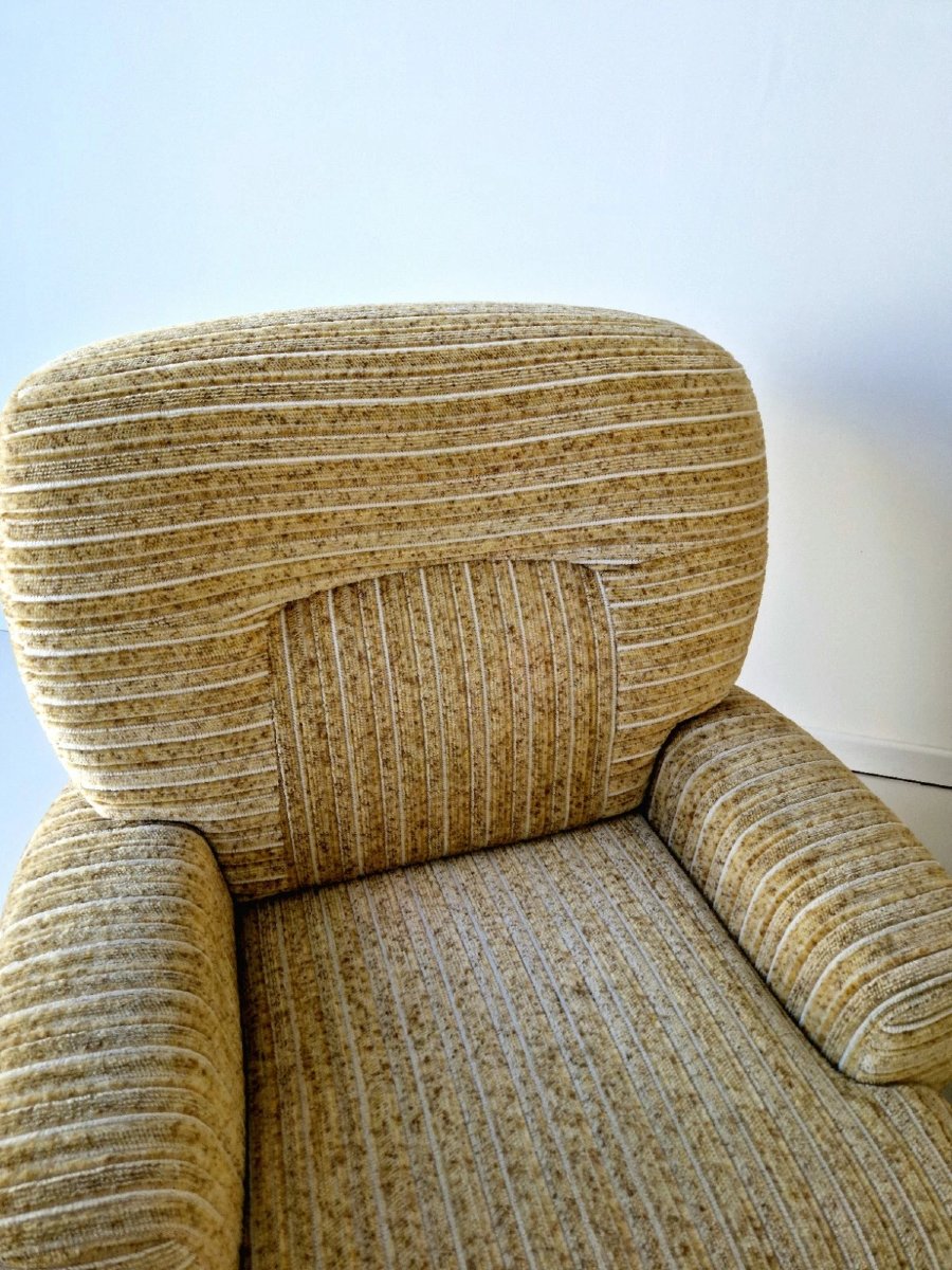 Pair Of Post-modern Italian Club Chairs From The 1970s, Saporiti-photo-6