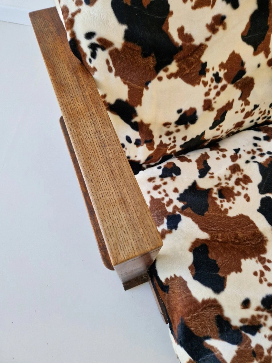 Fauteuil Art Déco Heals Modernist Style Reclinable Chair-photo-7