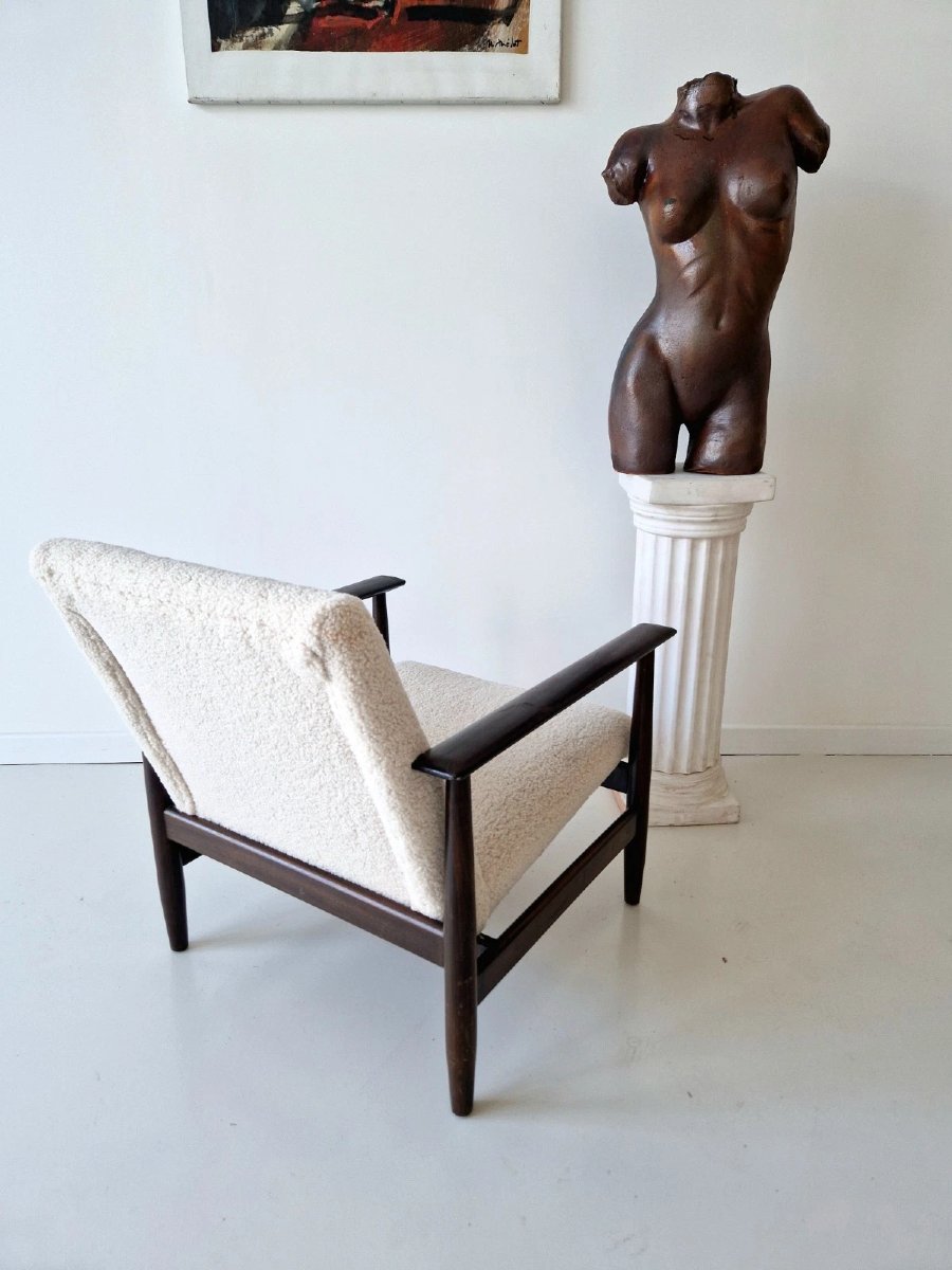 Mid-century Lounge Chair, Danish Afromosia Chair-photo-3
