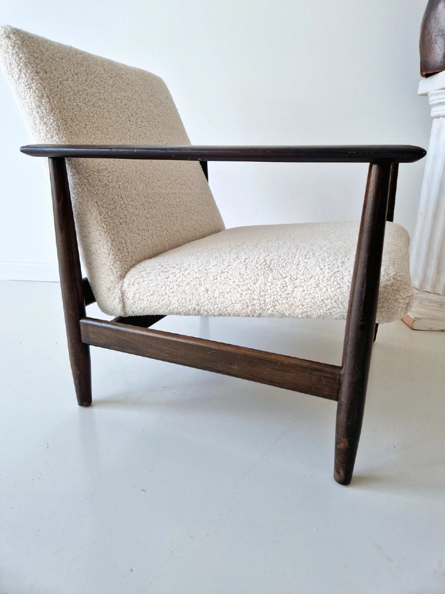 Mid-century Lounge Chair, Danish Afromosia Chair-photo-4