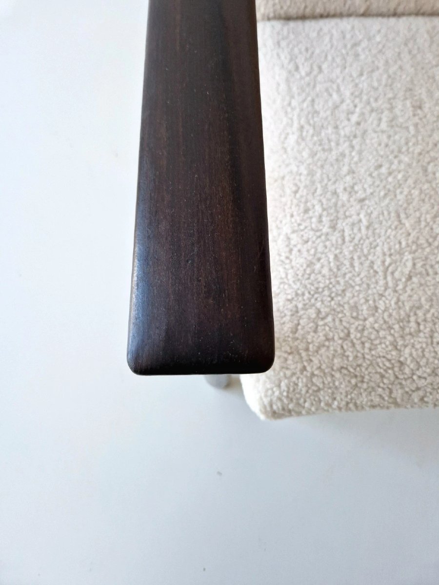 Mid-century Lounge Chair, Danish Afromosia Chair-photo-1