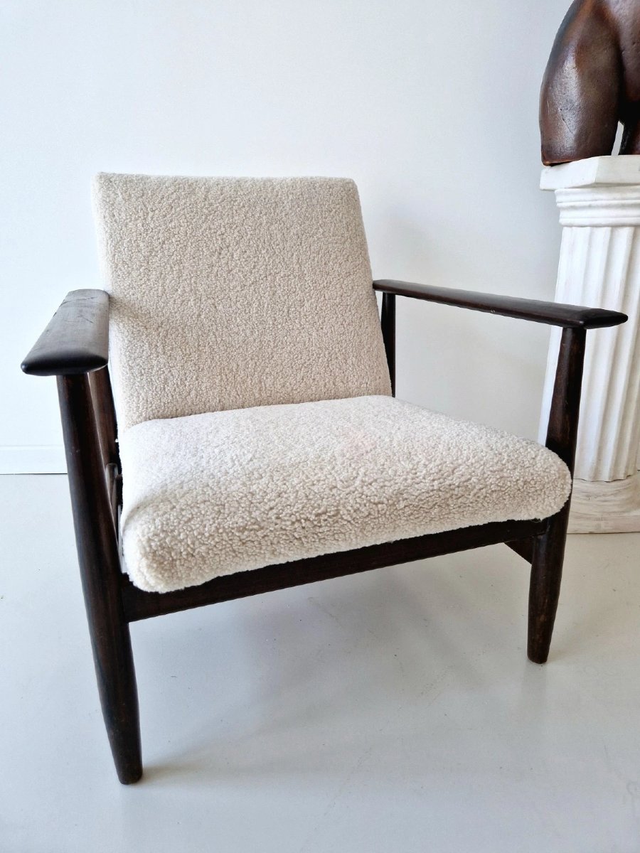 Mid-century Lounge Chair, Danish Afromosia Chair-photo-4