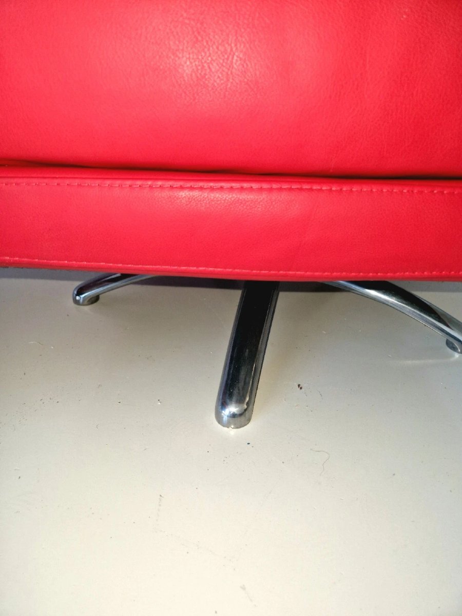 Paire de fauteuils pivotants Cofemo style futuriste italien-photo-3