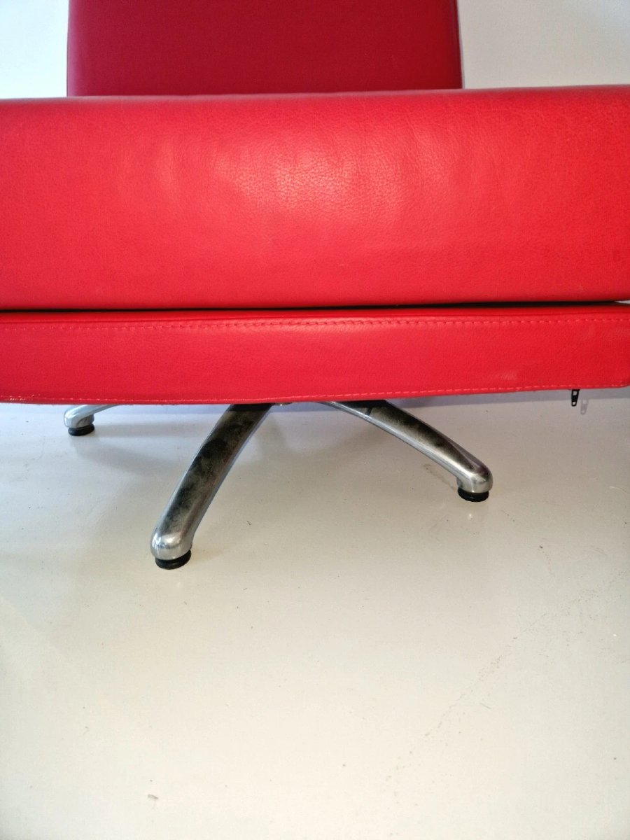 Paire de fauteuils pivotants Cofemo style futuriste italien-photo-1