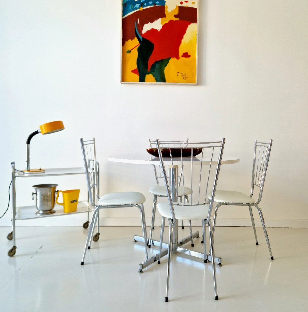 1970s Vintage Dining Room Set, -photo-2