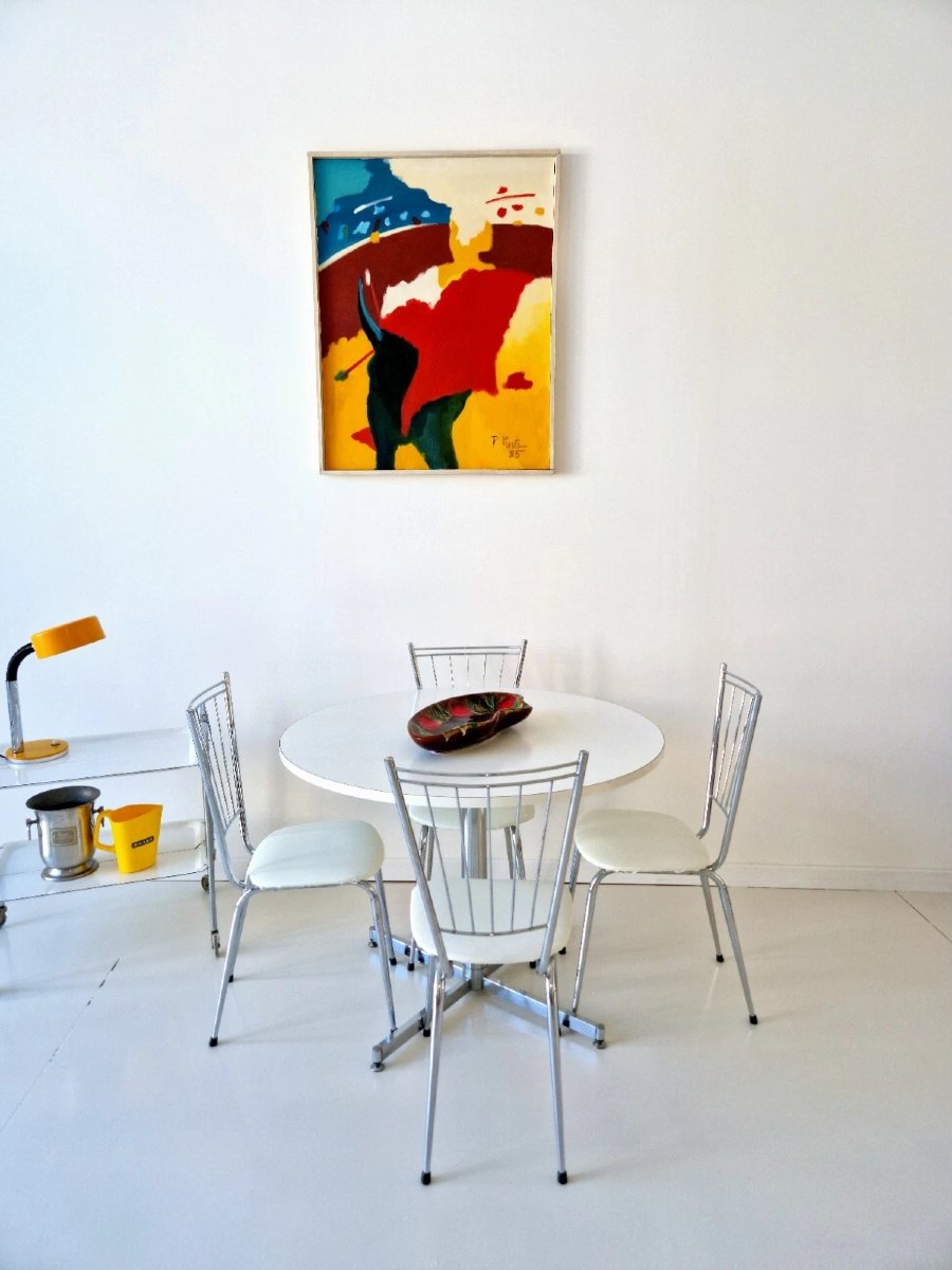 1970s Vintage Dining Room Set, -photo-3