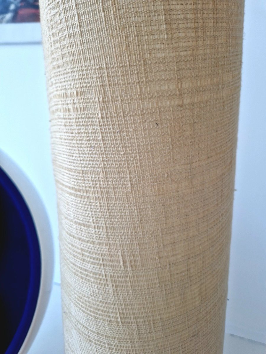 Mid-century Style Orange Ceramic Floor Or Table Lamp-photo-1