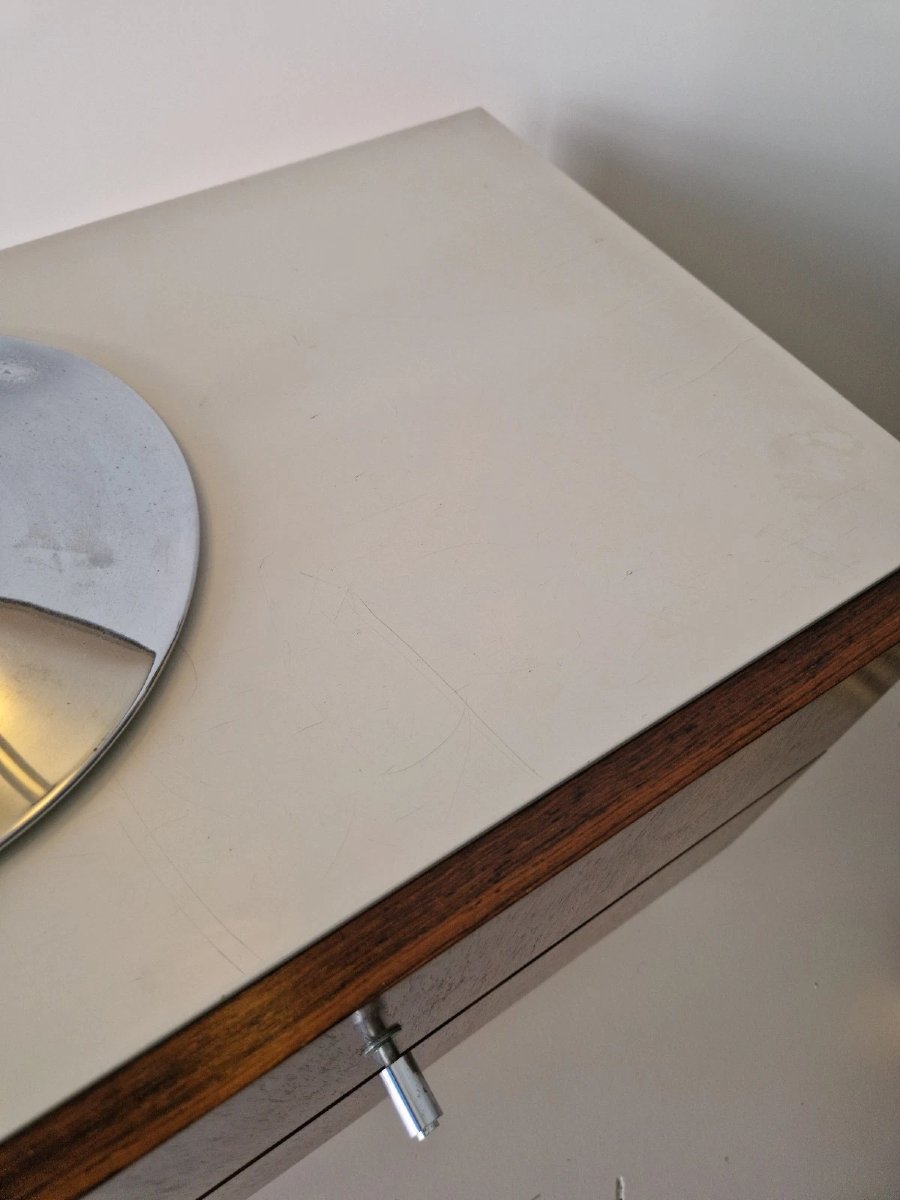 Paire de tables de chevet des années 1970, style Space Age, design d'intérieur de l'époque Geor-photo-3