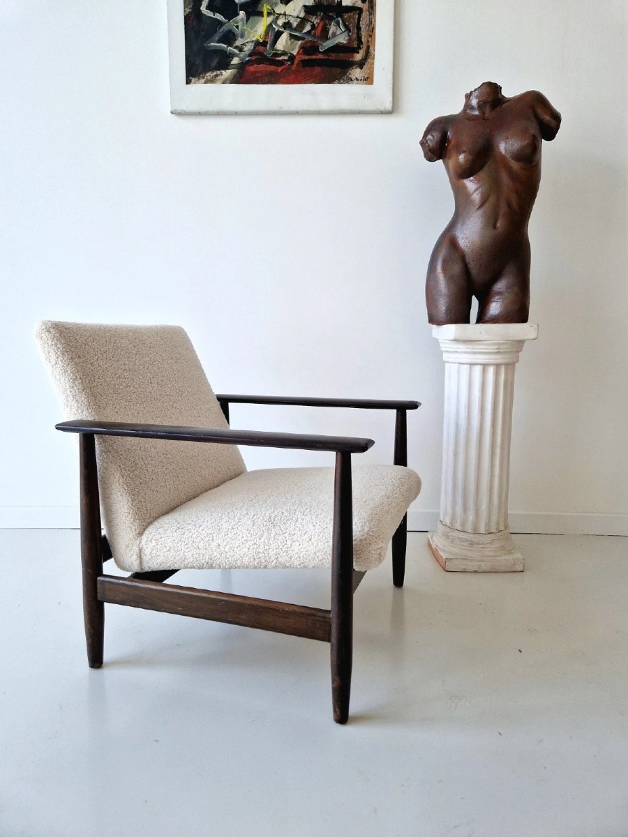 Sculpture de torse féminin en céramique d'atelier vintage, années 1960, design d'intérieur-photo-2