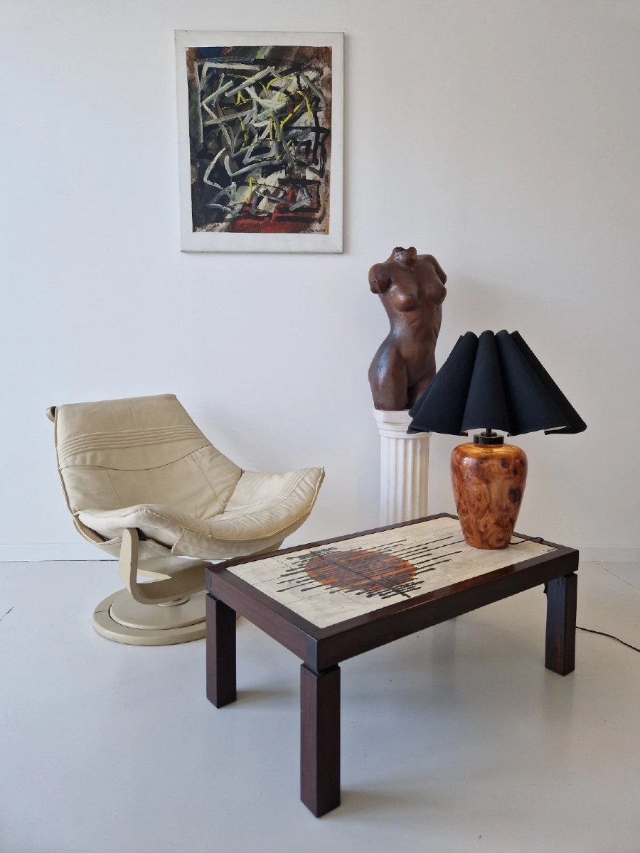 Vintage Nelo "flight High" Swedish Chair By Takashi Okamura Swivel 1970s Home-photo-6