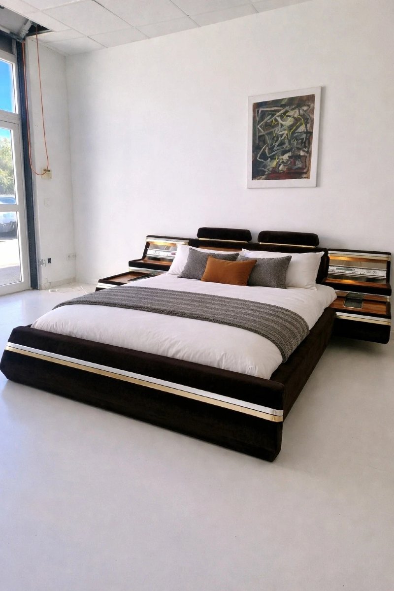 Vintage 1970s Platform Bed, Futuristic Style, Fratelli Proserpio-photo-4