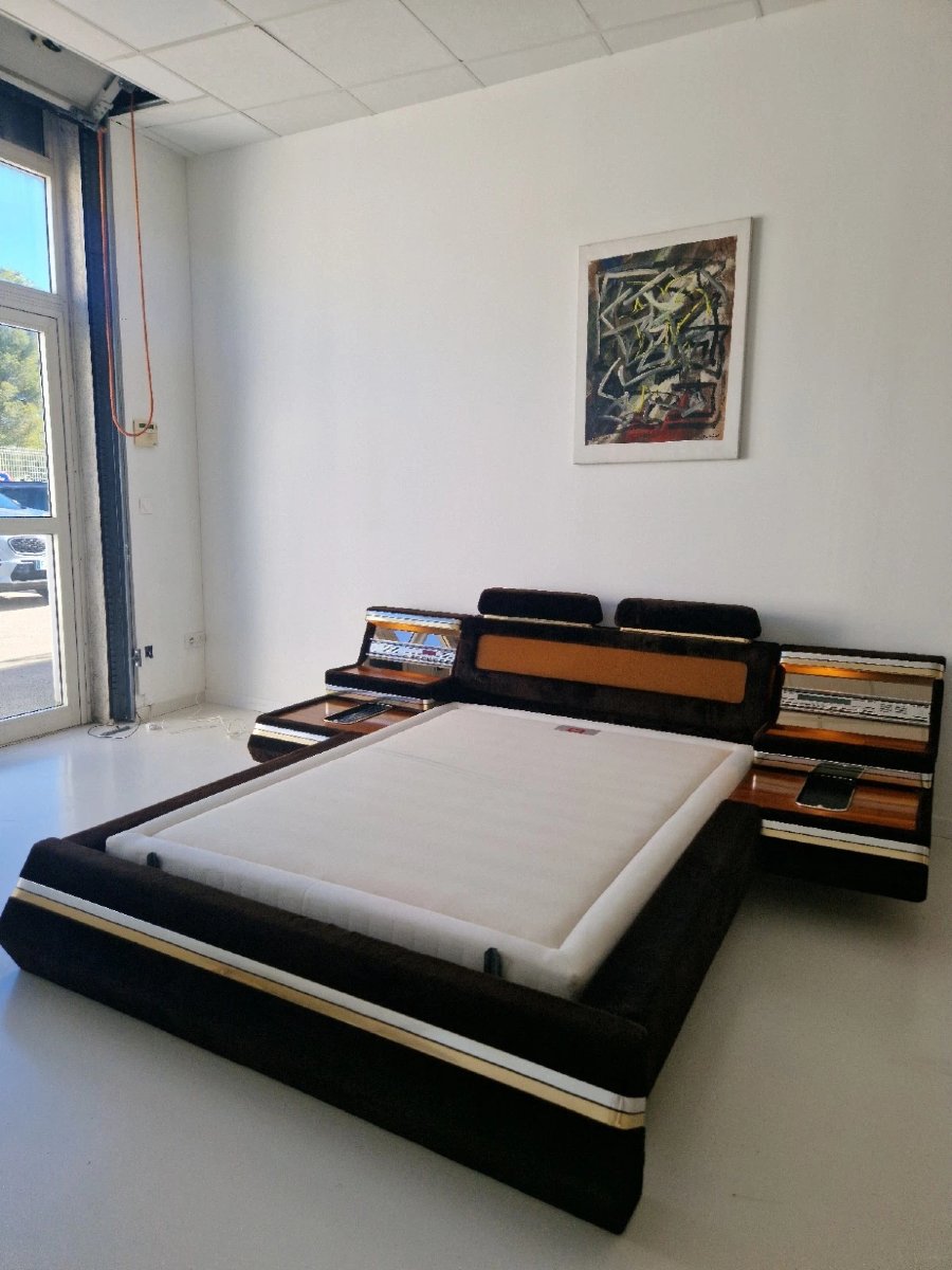 Vintage 1970s Platform Bed, Futuristic Style, Fratelli Proserpio-photo-7