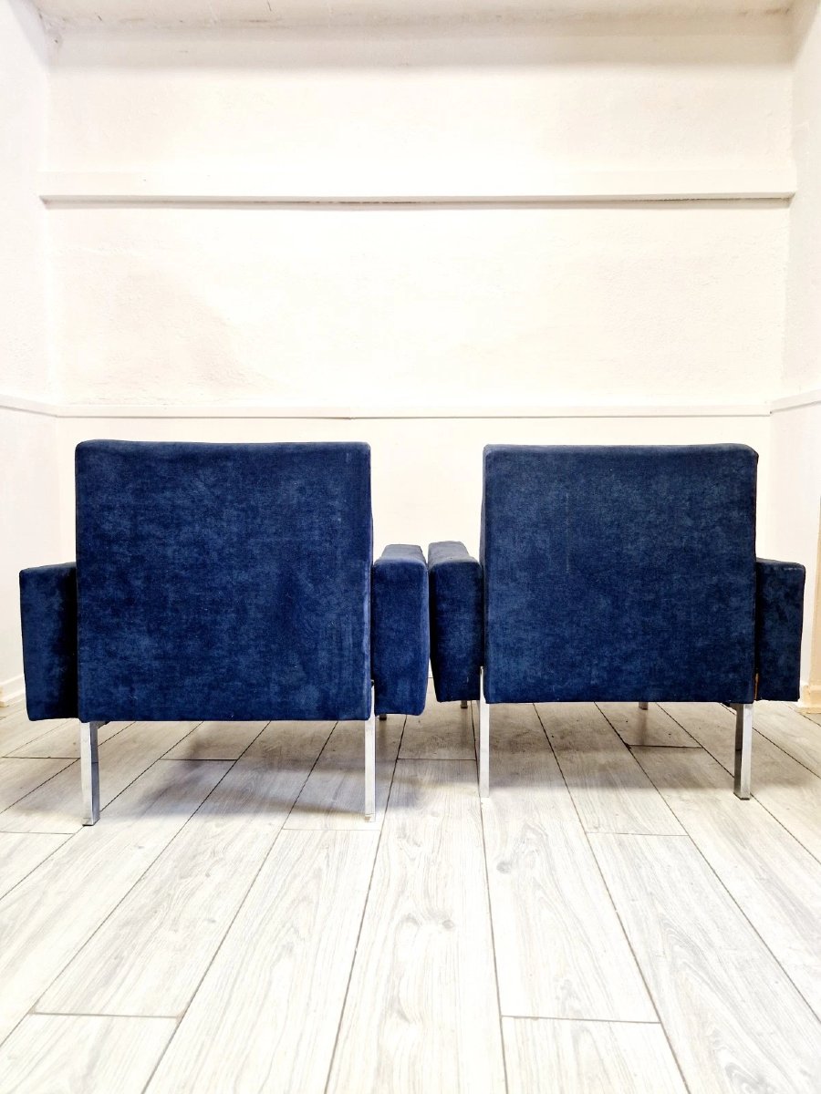 Paire de fauteuils danois modernes du milieu du siècle, dans le style de Kiushu Saporiti-photo-4
