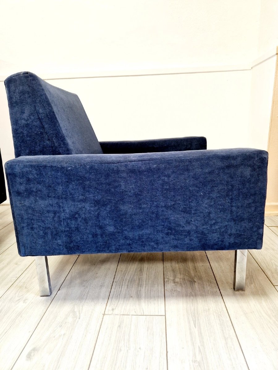 Paire de fauteuils danois modernes du milieu du siècle, dans le style de Kiushu Saporiti-photo-6