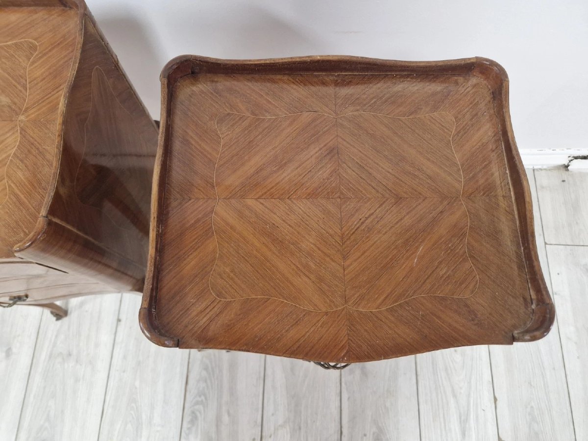 Tables de chevet anciennes françaises de style Louis XV-photo-1
