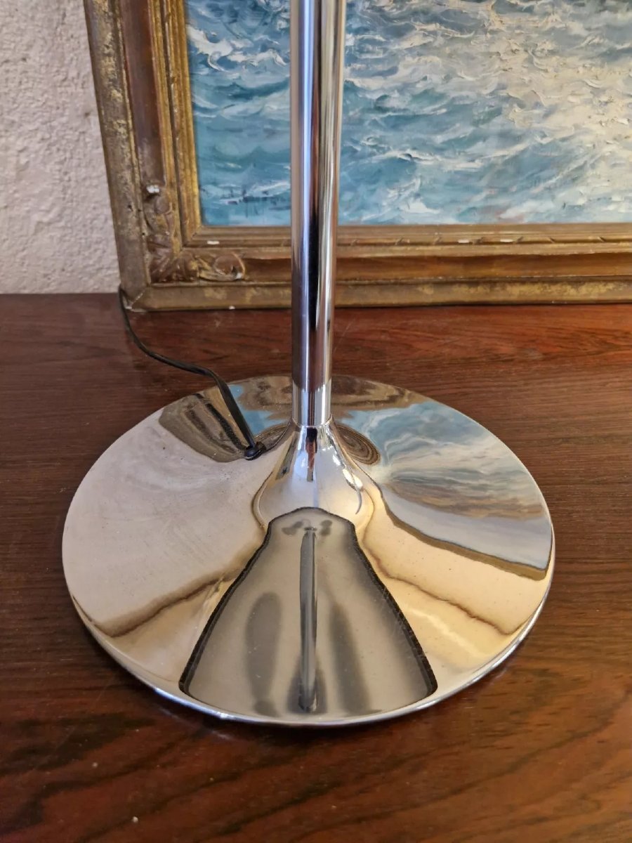Paire de lampes Malibu vintage, style rétro années 1970.-photo-3