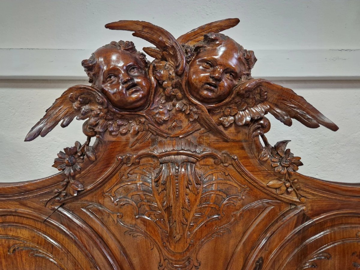 Ensemble de chambre à coucher italien Art nouveau ancien avec détails baroques-photo-6