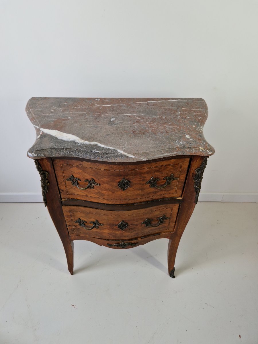 Antique French Louis XV Chest Of Drawers, Chateau Furniture-photo-3