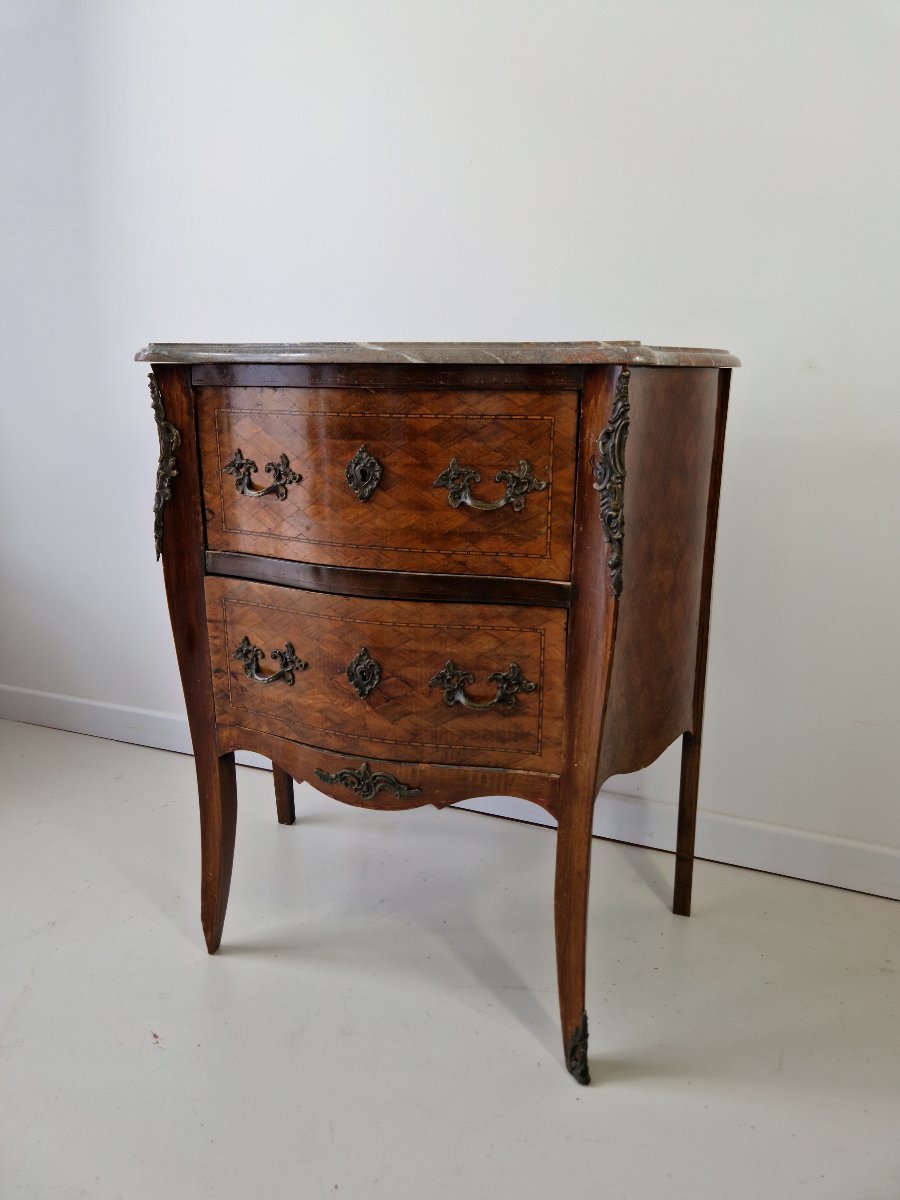 Antique French Louis XV Chest Of Drawers, Chateau Furniture-photo-4