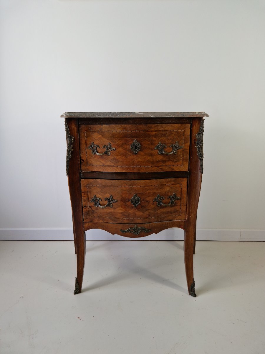 Antique French Louis XV Chest Of Drawers, Chateau Furniture-photo-2