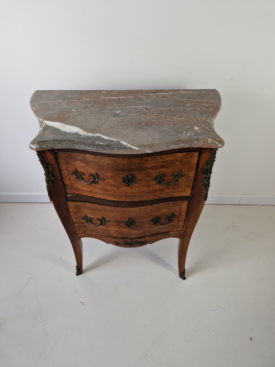 Antique French Louis XV Chest Of Drawers, Chateau Furniture-photo-3