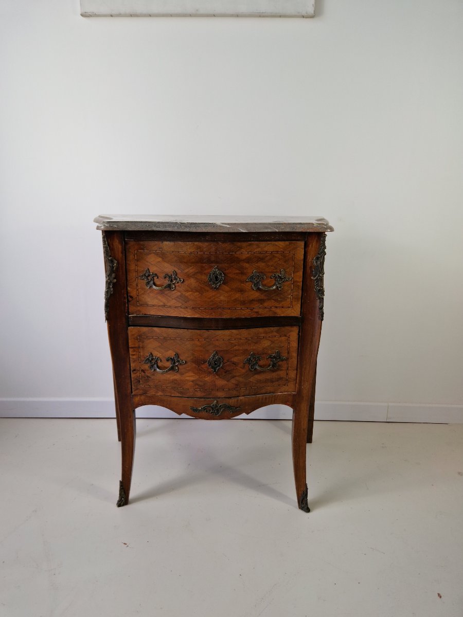 Antique French Louis XV Chest Of Drawers, Chateau Furniture-photo-4