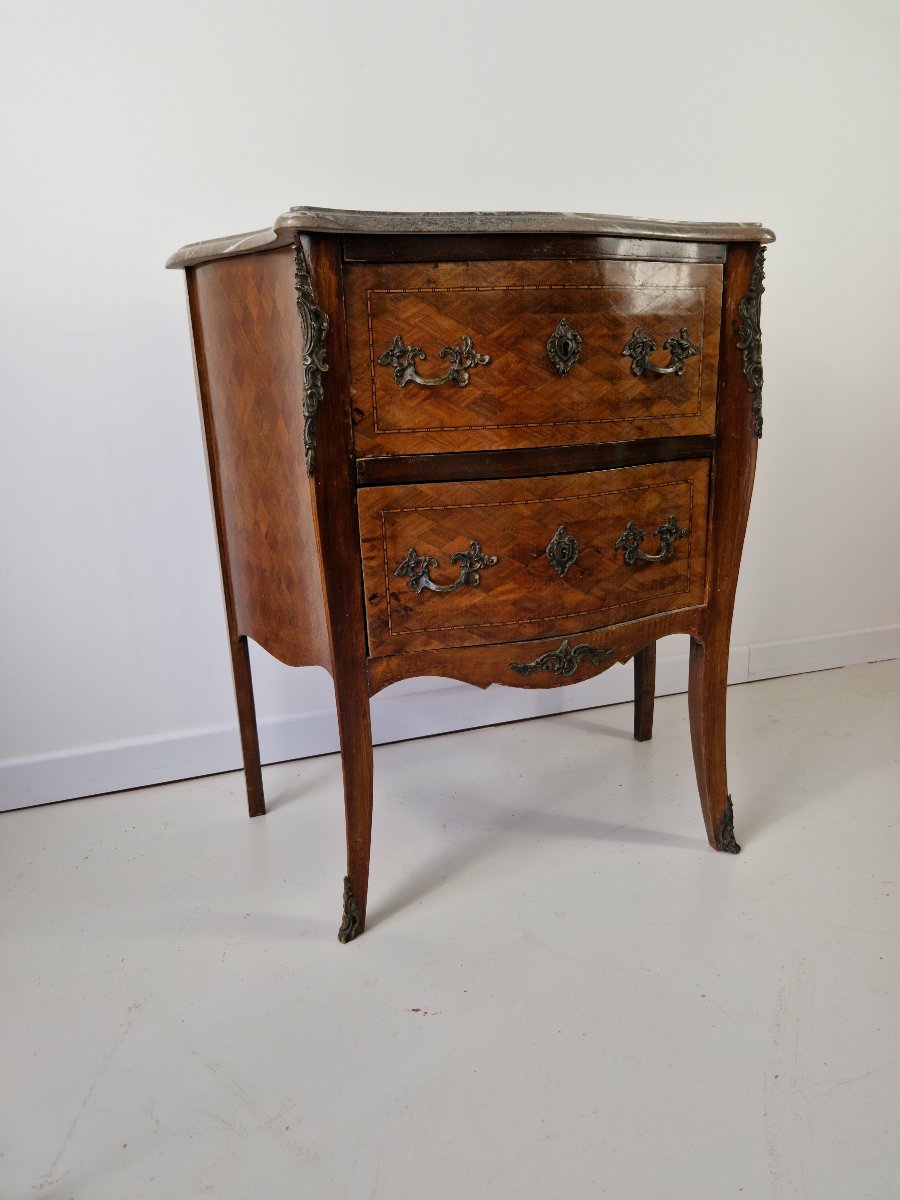 Antique French Louis XV Chest Of Drawers, Chateau Furniture-photo-5