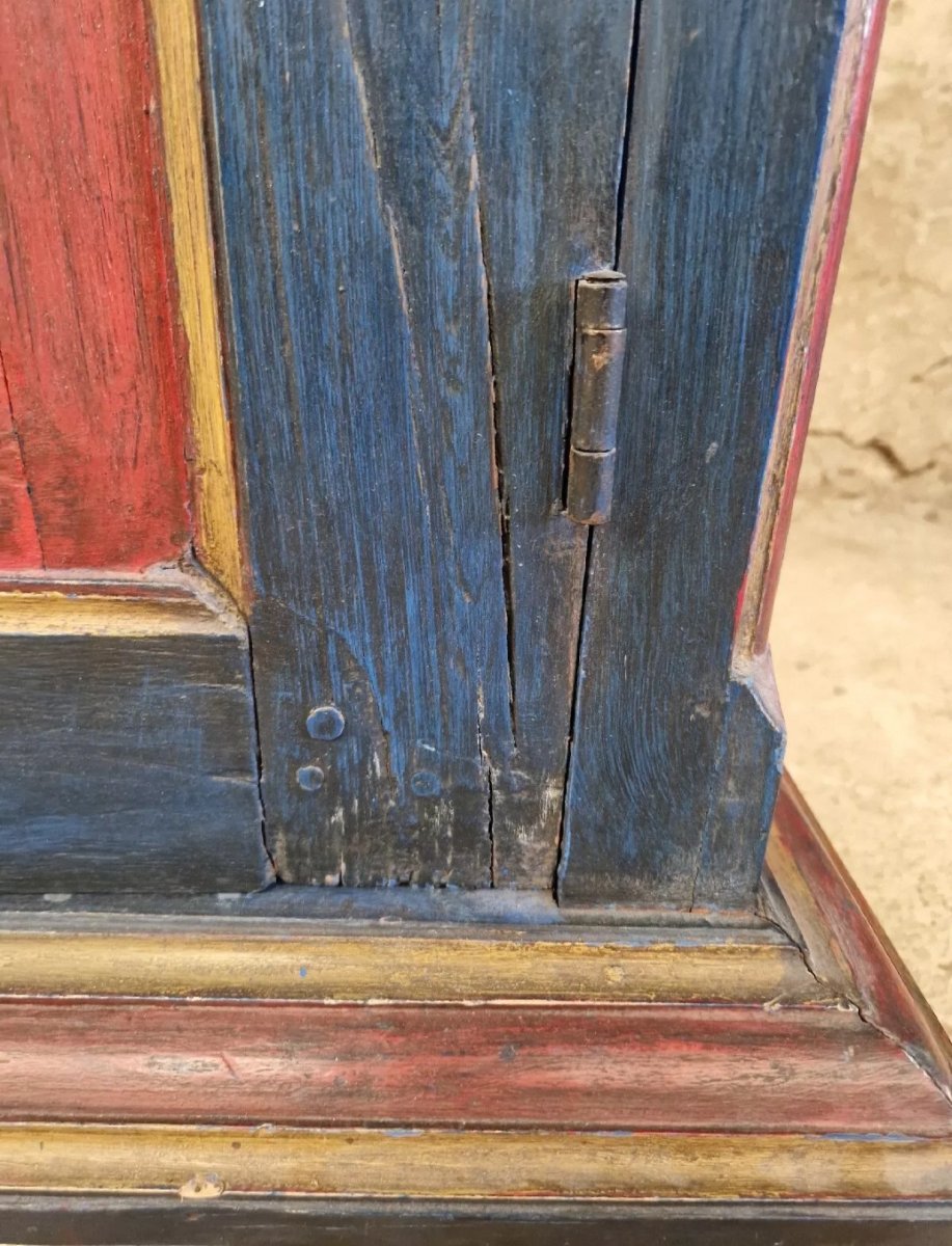 Armoire ou penderie ancienne peinte de style bavarois-photo-3