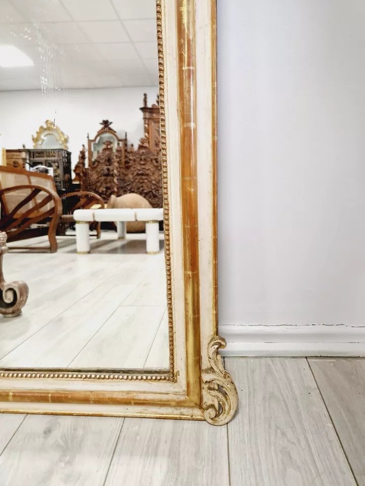Miroir ancien français du XIXe siècle, style Louis XV-photo-6