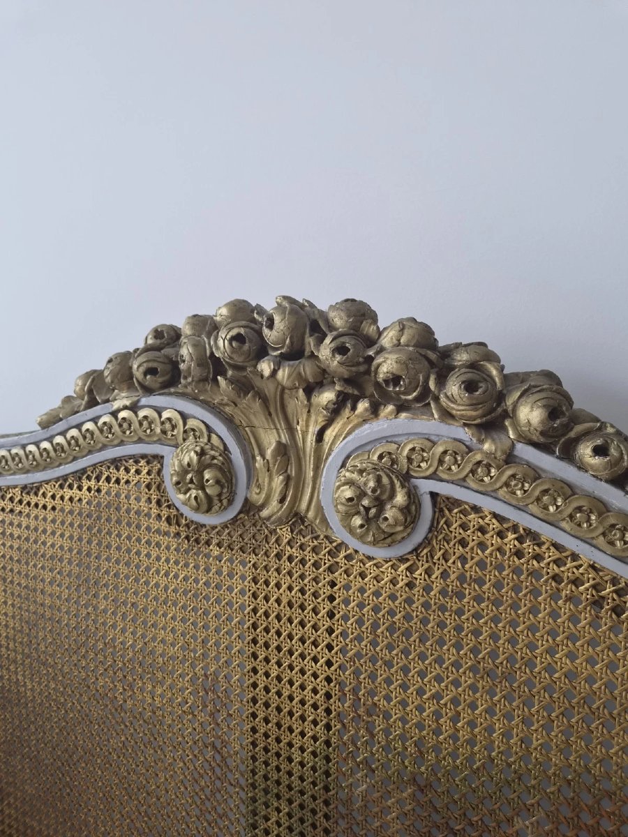 Antique French Wicker Bed In The Louis XVI Style – 19th Century-photo-4