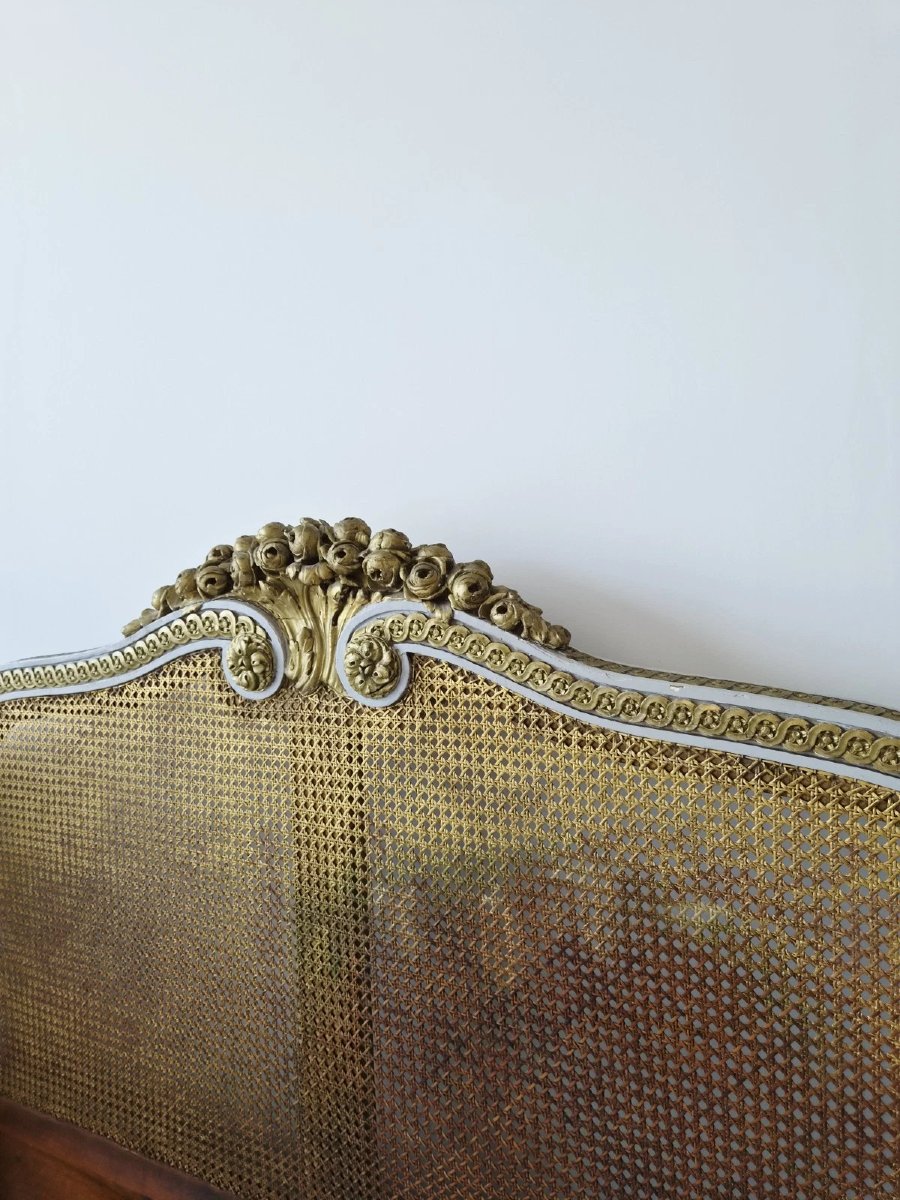 Antique French Wicker Bed In The Louis XVI Style – 19th Century-photo-5