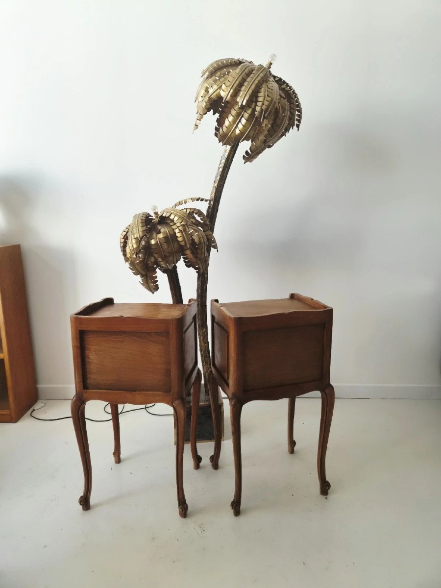 Pair Of Vintage Louis XV-style (french Provincial) Nightstands-photo-6