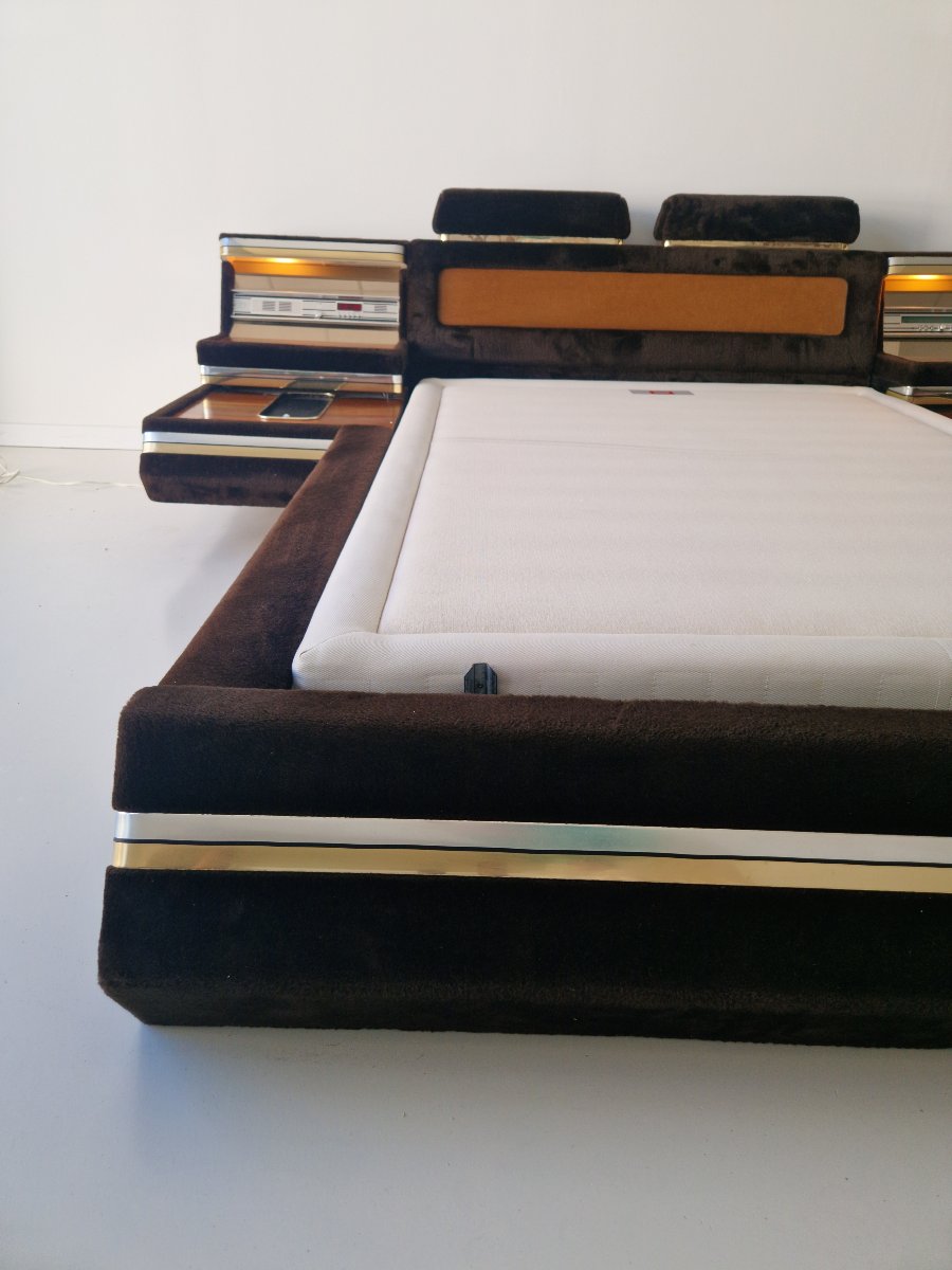 Vintage Platform Bed From The 1970s, Space Age Style, Designed By Fratelli Proserpio-photo-4