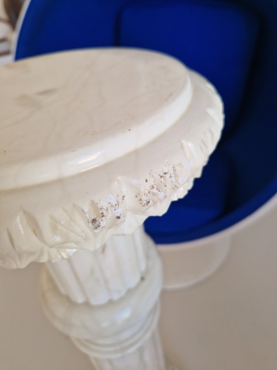 White Marble Pedestal-photo-1