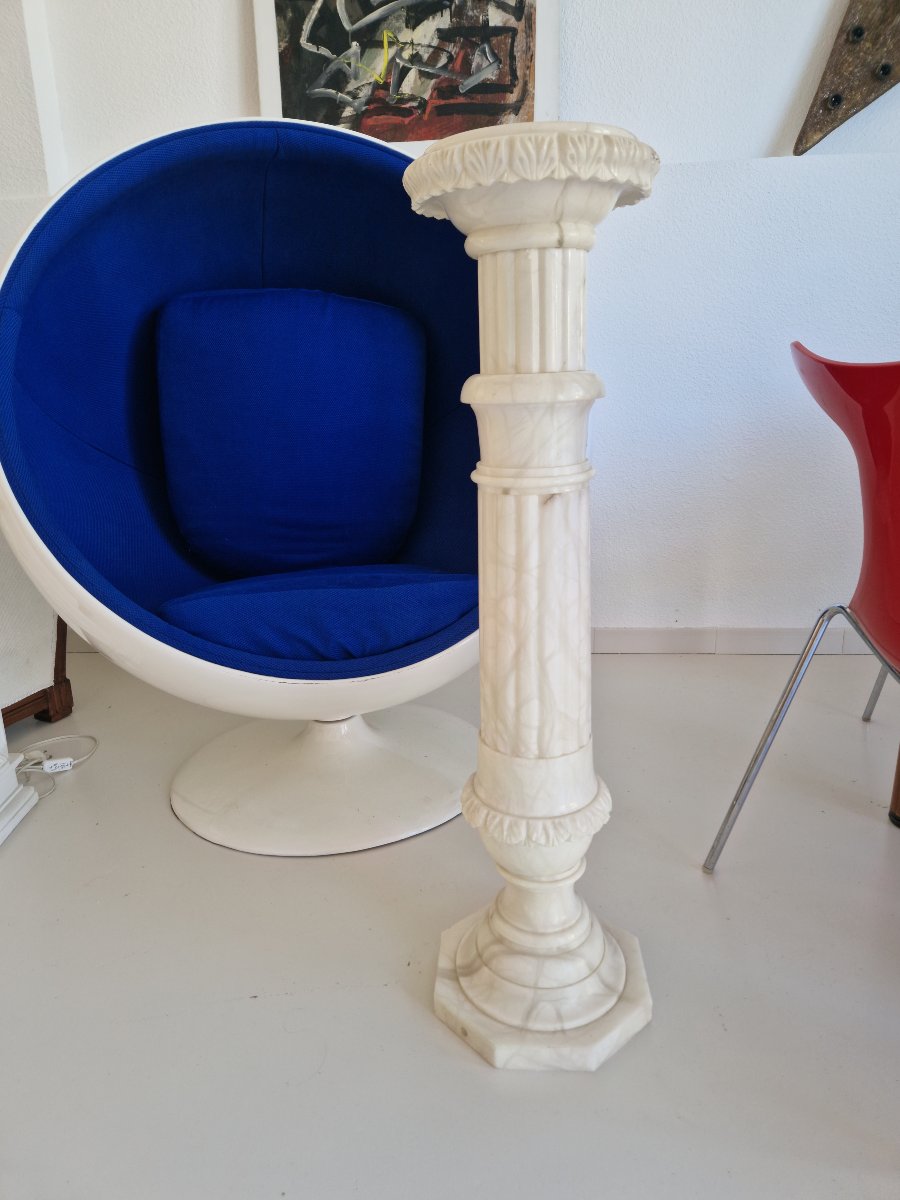 White Marble Pedestal