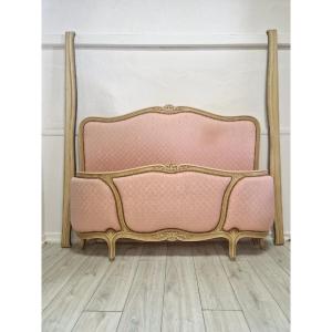Louis XV Style French Rose Double Bed Basket