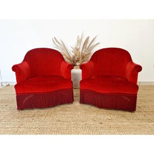 Paire de chaises antiques de style napoléon français