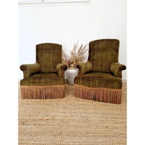 Deux chaises antiques de style Napoléon français