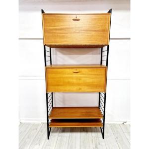 Armoire à étagères Ladderax de Staples du milieu du siècle