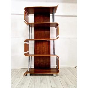 Étagère en noyer de style vintage