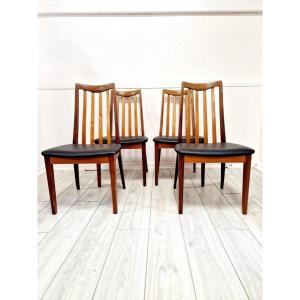 4 Fresco G Plan Mid-century Dining Chairs