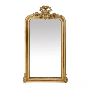 Antique French Louis XVI Style Mirror From The 19th Century 