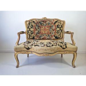 Antique French Louis XV Style Sofa