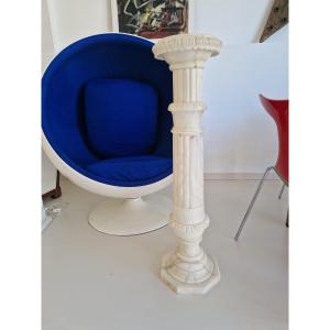 White Marble Pedestal