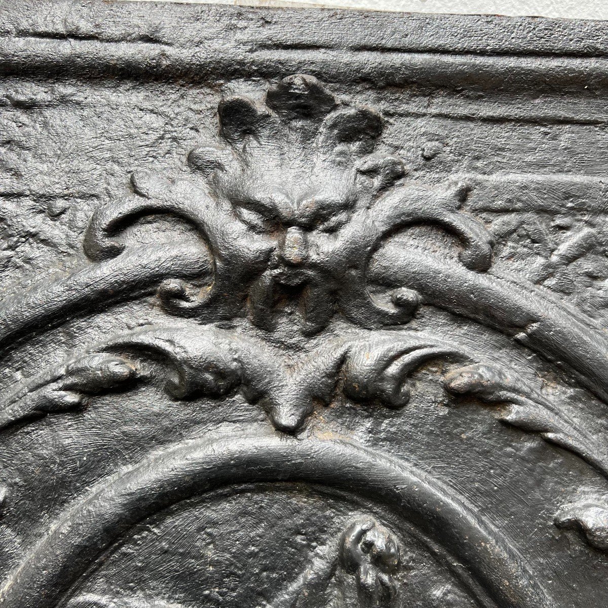 Plaque de chemin&eacute;e en fonte -photo-2