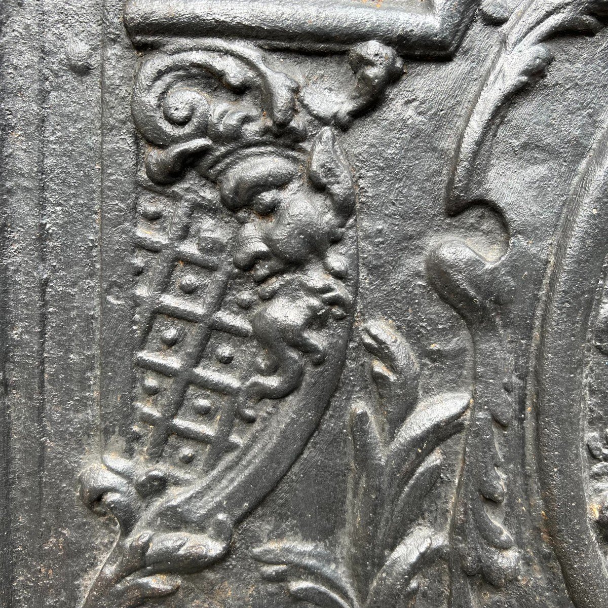 Plaque de chemin&eacute;e en fonte -photo-3